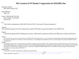 DE Location &amp; PN Header Compression for IEEE802.16m