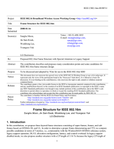 IEEE C802.16m-08/087r1 Project Title