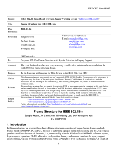 IEEE C802.16m-08/087 Project Title