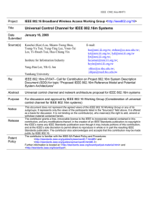 Universal Control Channel for IEEE 802.16m Systems