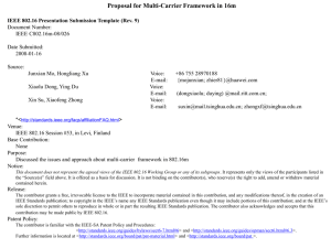 Proposal for Multi-Carrier Framework in 16m