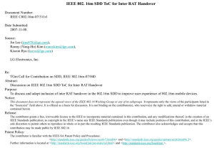 IEEE 802. 16m SDD ToC for Inter RAT Handover