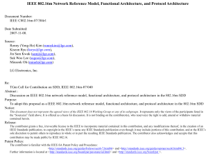 IEEE 802.16m Network Reference Model, Functional Architecture, and Protocol Architecture