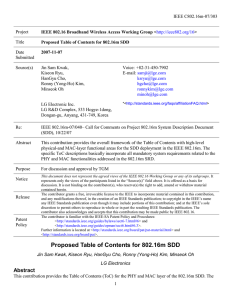 IEEE C802.16m-07/303 Project Title