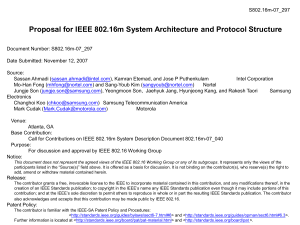 Proposal for IEEE 802.16m System Architecture and Protocol Structure
