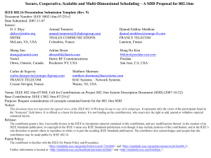 Secure, Cooperative, Scalable and Multi-Dimensional Scheduling – A SDD Proposal...