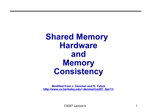 Shared Memory Hardware and Memory