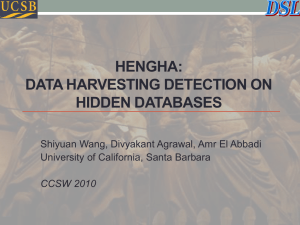 HENGHA: DATA HARVESTING DETECTION ON HIDDEN DATABASES