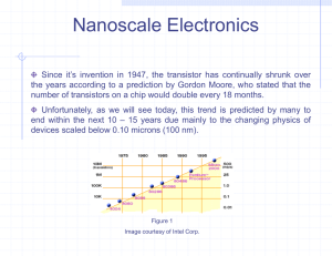 Nanoscale Electronics