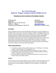 New York University Robert F. Wagner Graduate School of Public Service