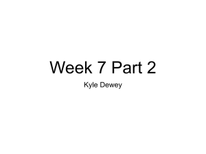 Week 7 Part 2 Kyle Dewey