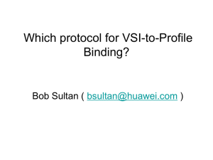 Which protocol for VSI-to-Profile Binding? ( )