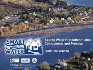 Source Water Protection Plans: Components and Process (Train-the-Trainer)