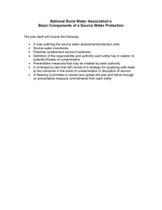 National Rural Water Association’s Basic Components of a Source Water Protection