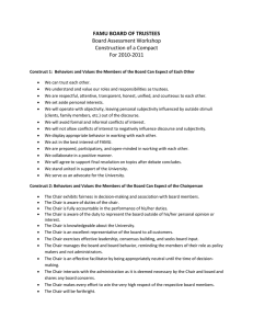 FAMU BOARD OF TRUSTEES Board Assessment Workshop Construction of a Compact For 2010-2011