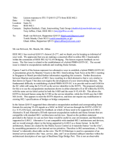 Title: Liaison response to ITU-T Q10/15 (277) from IEEE 802.1 Date: