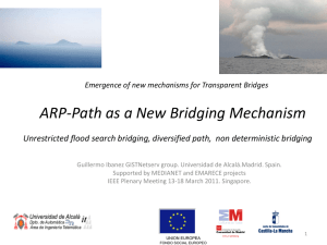 ARP-Path as a New Bridging Mechanism