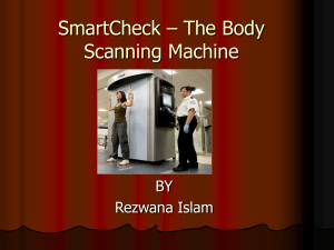 SmartCheck – The Body Scanning Machine BY Rezwana Islam