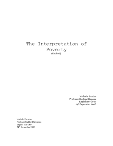 The Interpretation of Poverty