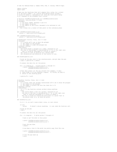 # Code for Midterm Exam 2, Summer 2009, CS8, P....  import cTurtle import math