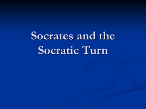 Socrates and the Socratic Turn