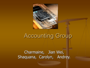 Accounting Group Charmaine,   Jian Wei, Shaquana,  Carolyn, Andrey.