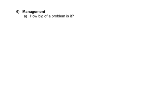 6) Management a) How big of a problem is it?