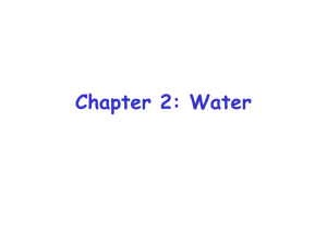 Chapter 2: Water