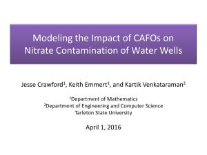 Modeling the Impact of CAFOs on Nitrate Contamination of Water Wells