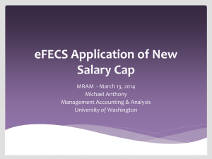eFECS Application of New Salary Cap MRAM  - March 13, 2014