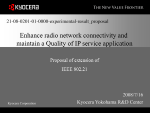 Enhance radio network connectivity and Proposal of extension of IEEE 802.21