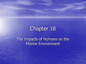 Chapter 18 The Impacts of Humans on the Marine Environment