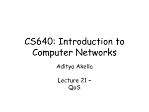 CS640: Introduction to Computer Networks Aditya Akella Lecture 21 –