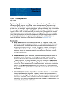 Tip Sheet Digital Teaching Adjuncts