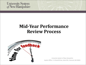 Mid-Year Performance Review Process University System of New Hampshire