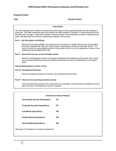 USNH System Office Performance Evaluation and Planning Form Employee Name: