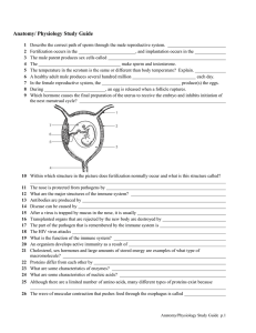 Anatomy/ Physiology Study Guide