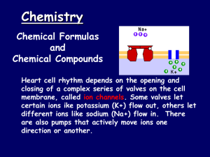 Chemistry Chemical Formulas and Chemical Compounds