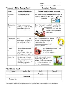 Vocabulary Note-Taking Chart Reading:  Pangaea