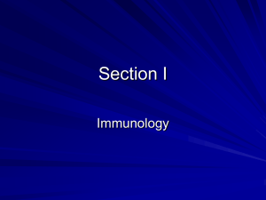 Section I Immunology