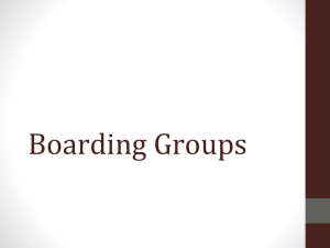 Boarding Groups