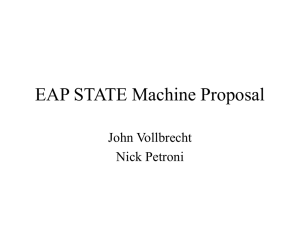 EAP STATE Machine Proposal John Vollbrecht Nick Petroni
