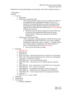 IEEE 802.1AR Secure Device Identity Document Framework
