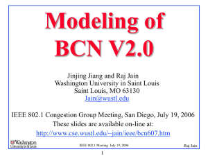 Modeling of BCN V2.0