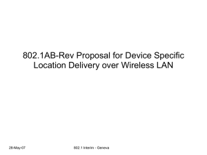 802.1AB-Rev Proposal for Device Specific Location Delivery over Wireless LAN