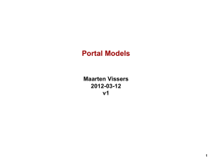 Portal Models Maarten Vissers 2012-03-12 v1
