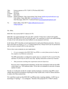 Title: Liaison response to ITU-T Q9/15 (378) from IEEE 802.1 Date: