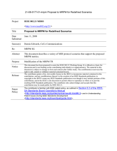 21-08-0177-01-mrpm Proposal to MRPM for Redefined Scenarios Project Title Date