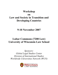 Workshop on Law and Society in Transition and