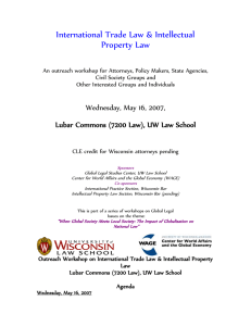 International Trade Law &amp; Intellectual Property Law